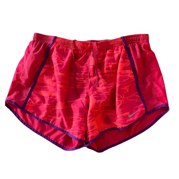 Nike DriFit Shorts Womens Medium Set The Pace Running Red Built In Brief - Picture 3 of 8